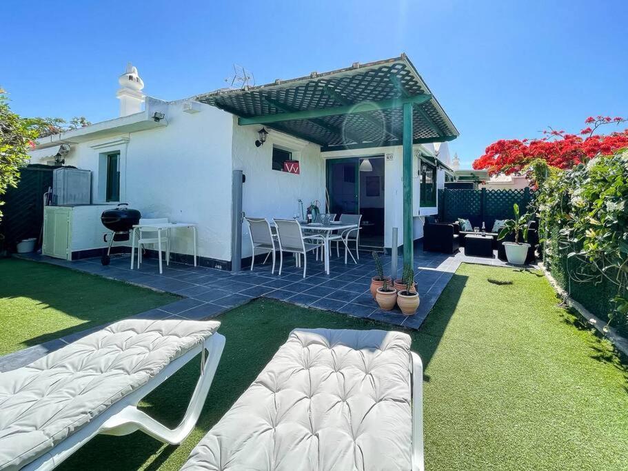 cozy&modern bungalow w/private garden bbq+wifi Maspalomas  Exterior foto